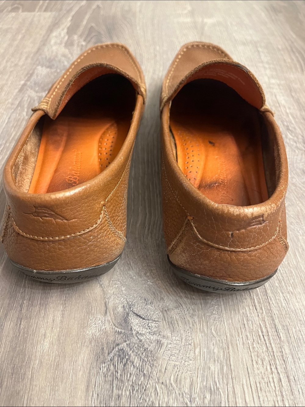 Tommy Bahama Leather Slip-On Loafers - Picture 5 of 8